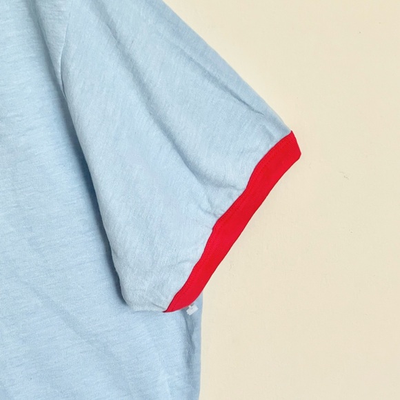 NEW Majestic Threads MLB Chicago Cubs Light Blue Ringer T Shirt Adult 2XL - Picture 6 of 10